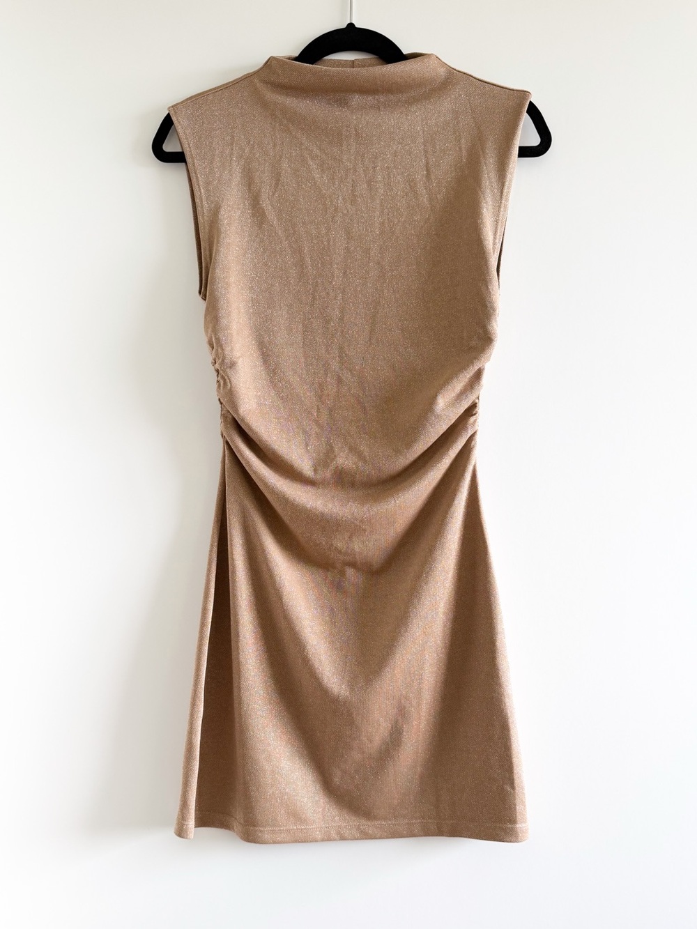 Reformation Shimmer Mockneck Dress